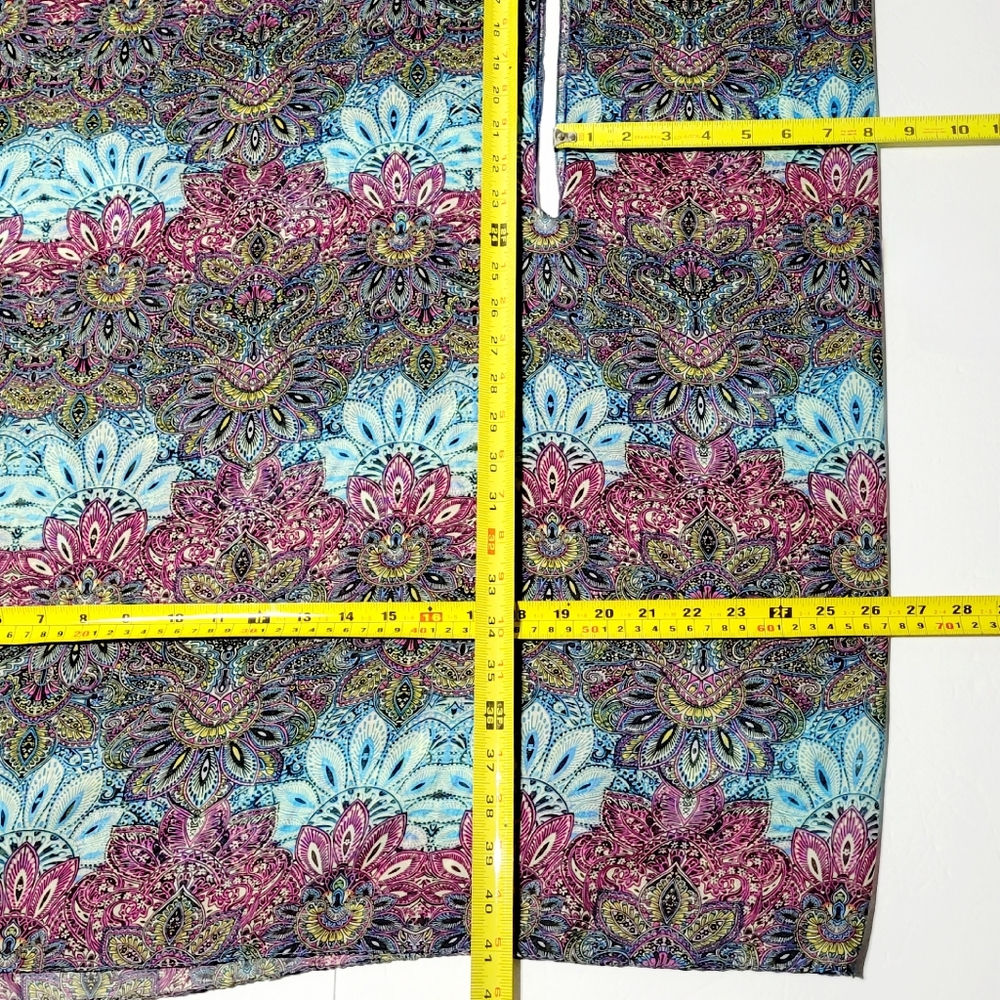 Women's Vintage Silk Mandala Kimono Duster Wrap (S**) - Picture 4 of 4